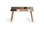 GINER Y COLOMER Bureau avec tiroirs en bois de manguier Naturel